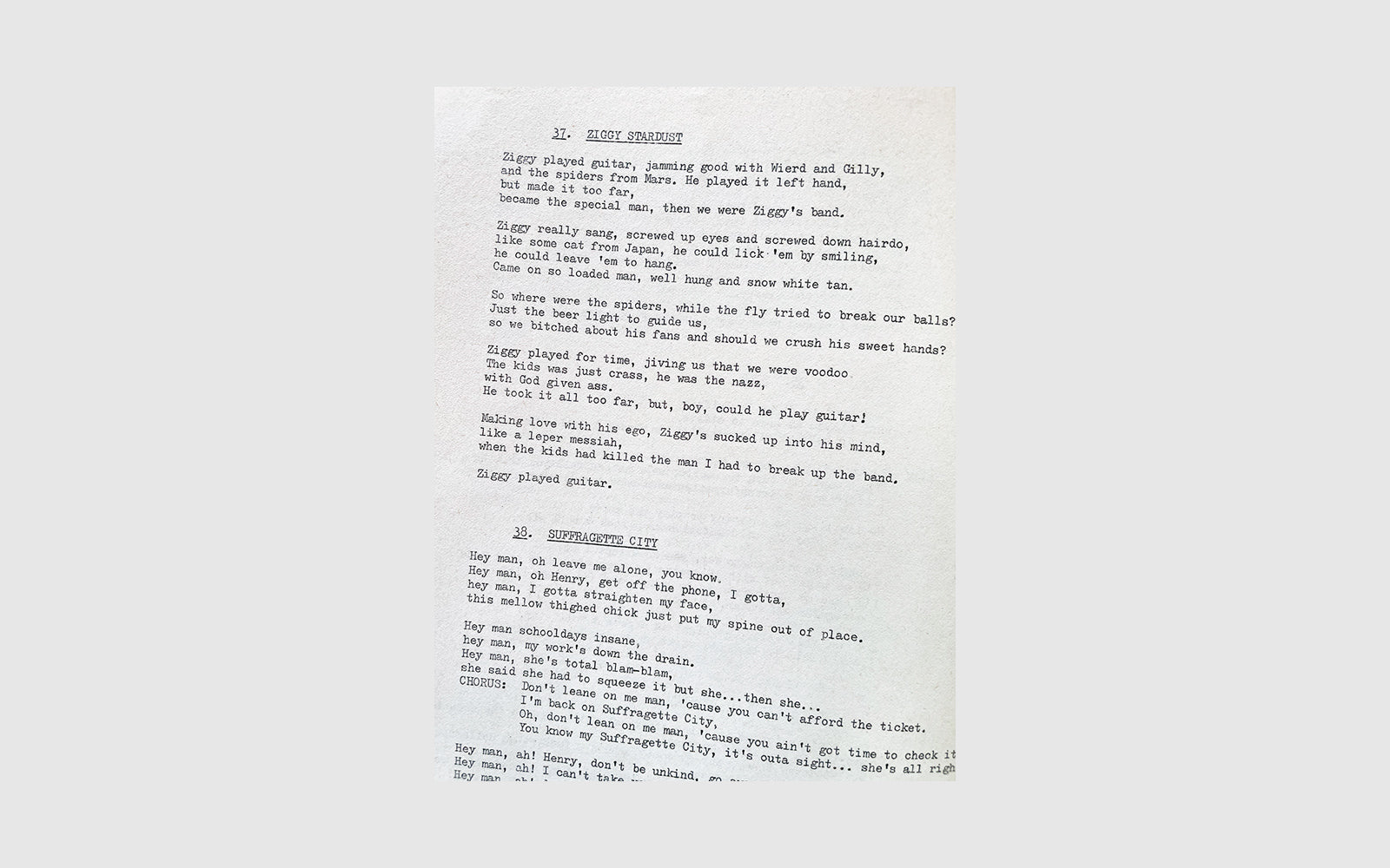 David Bowie Songbook