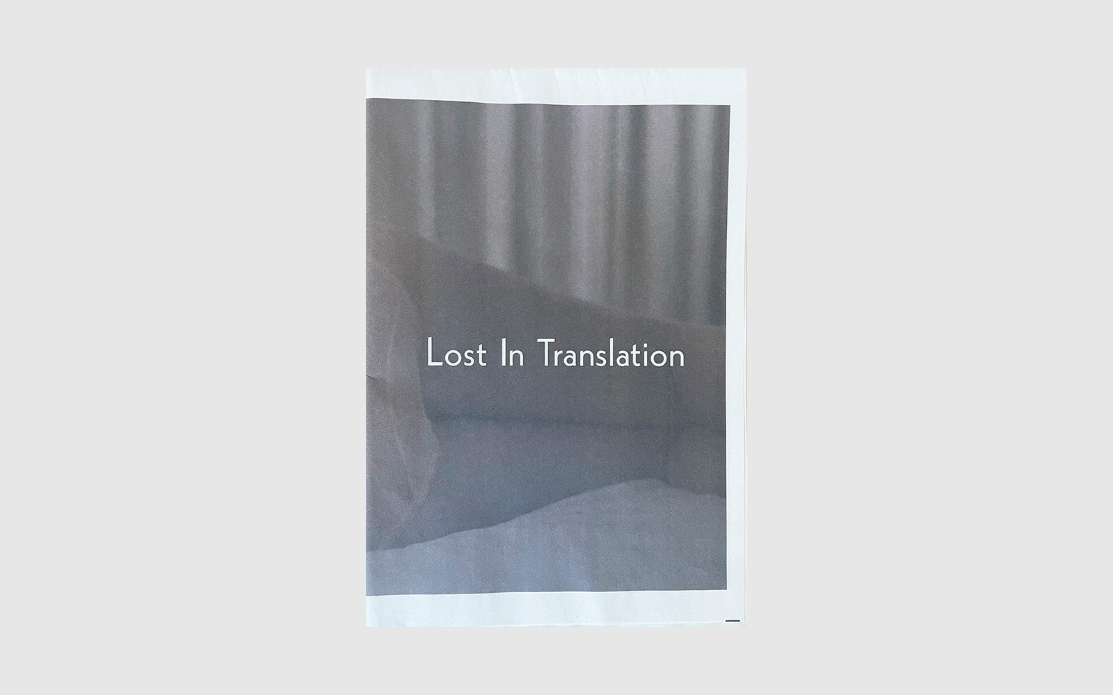 FAW, product: Lost In Translation Photo Newspaper (Fig. 1)