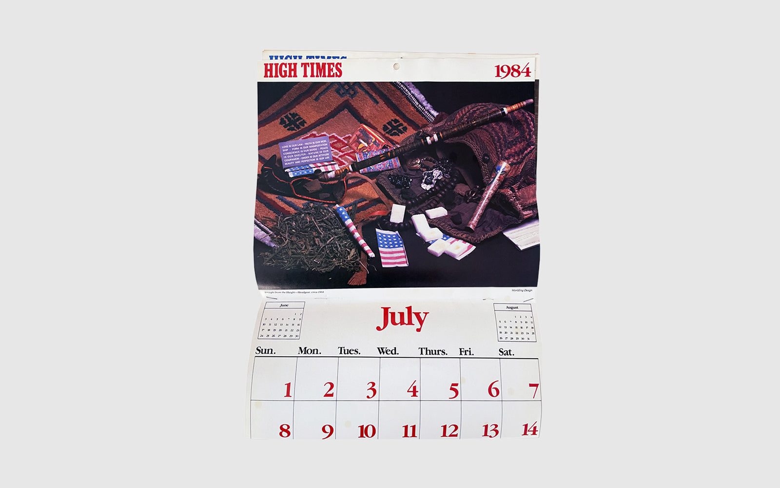 FAW, product: 1984 HIGH TIMES Calendar (Fig. 3)