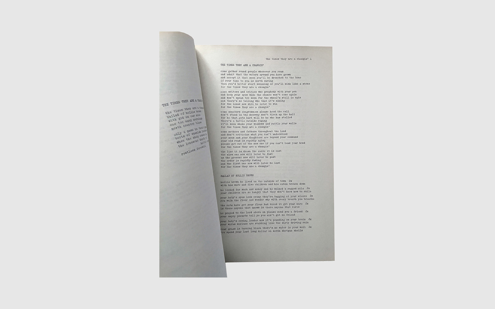 FAW, product: Bob Dylan Songbook (Fig. 5)